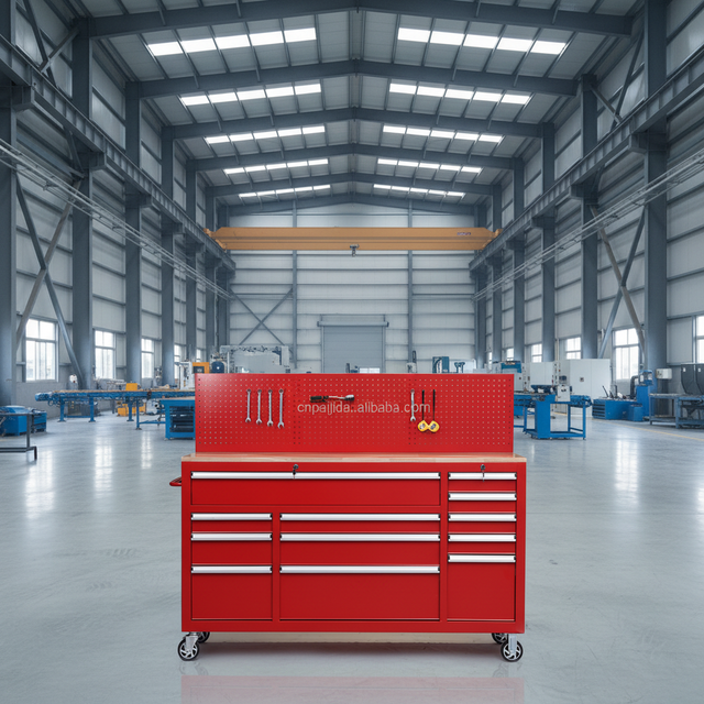 Rolling Drawer Tool Chest Mobile Tool Trolley Tool Cart With Pegboard Back Panel, Comfort Handle Large Capacity Auto Warehouse