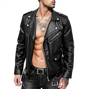 <span class=keywords><strong>Blouson</strong></span> <span class=keywords><strong>moto</strong></span> en <span class=keywords><strong>cuir</strong></span> PU pour homme, motif cœur, coupe ample, fermeture éclair – Style transfrontalier européen et américain - Product Image 1