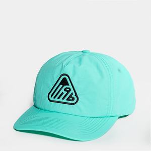 Custom Waterproof Nylon Unstructured <b>Flat</b> Embroidery logo Caps 5 Panel Snapback <b>Hats</b> - Product Image 1