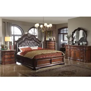 Simple Modern Home Hotel Bedroom Furniture Set Leather Cartoon