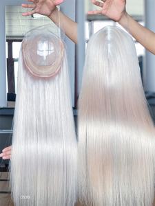 วิกผมแท้สำหรับผู้หญิงผมคนรัสเซียปักท็อปเปอร์ลูกไม้5x5ดีไซน์ใหม่หรูหราออกแบบได้ตามต้องการ - Product Image 4