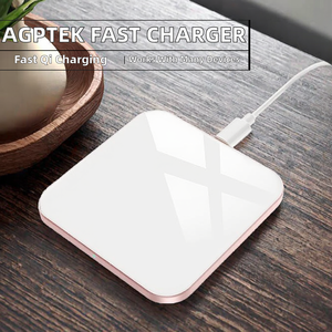 Chargeur sans fil en alliage d'aluminium <span class=keywords><strong>AGPTEK</strong></span> - Certifié 15W Max, charge rapide, port USB Type-C pour caméra industrielle, utilisation d'écouteurs - Product Image 2