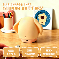 Lámpara Nocturna LED de Silicona Mini Recargable con Control Remoto RGB Personalizada para Niños, Linda Lámpara Nocturna de Anime con USB