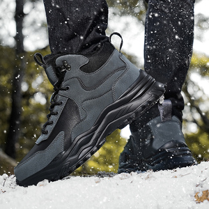 Botas de Senderismo Duraderas Antideslizantes, Botas de Nieve Impermeables y Gruesas para Trekking al Aire Libre, Zapatos Casuales Cálidos y Cómodos para Invierno - Product Image 1
