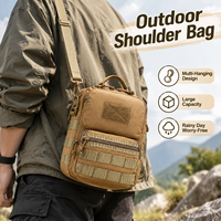 Sac à bandoulière tactique personnalisé OEM, sac de poitrine, sacoche imperméable pour extérieur, pochette tactique MOLLE