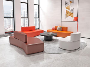 Set di Divani Modulari Convertibili dal Design Unico e Colorato per Ufficio e Sala <span class=keywords><strong>d</strong></span>'<span class=keywords><strong>Attesa</strong></span>, con Gambe in Metallo e Rivestimento in Tessuto - Product Image 4