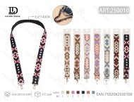 Woven Strap Gold Buckle <b>Webbing</b> ID Card Holder M1220010 - Product Image 1