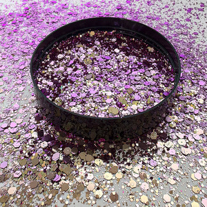 Holographic Glitter Powder Mirror Effect Flat <b>Sequin</b> DIY Craft Nail <b>Art</b> Decoration 10g Jar Color Changing With Angle - Product Image 3