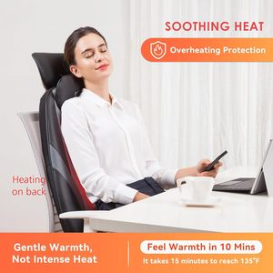 2026 nuovo arrivo polifunzionale impastare vita spalla collo cuscino massaggio terapia del calore posteriore massaggiatore cuscino per auto a casa - Product Image 2