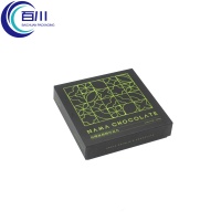 Caja de Regalo Rígida de Papel Couché Simple con Impresión y Logotipo en Lámina Verde para Envases de Perfume, Aceite Esencial, Cosméticos o Productos para el Cuidado de la Piel