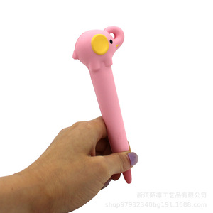 Agarradera de Espuma PU con Forma de Elefante para Bolígrafos, Ayuda para la Escritura para Niños, Material Escolar, Regalo, Juguete de Rebote Lento - Product Image 3