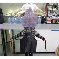 Tabliers personnalisés avec logo et couleur sur mesure, tablier rose en polyester imperméable pour serveurs, enfants, salons de coiffure et cuisine