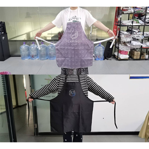 Tabliers personnalisés avec logo et couleur sur mesure, tablier rose en polyester imperméable pour serveurs, enfants, salons <span class=keywords><strong>de</strong></span> coiffure et cuisine - Product Image 3