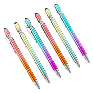 Stylo à bille publicitaire 4 couleurs personnalisé de luxe Stylo à bille promotionnel en métal Gravure personnalisée Cadeau personnalisé de luxe - Product Image 4