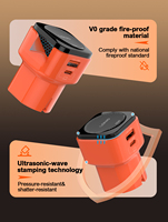 Chargeur de voyage universel LDNIO Q2420 45W GaN tout-en-un, adaptateur de voyage avec prises UK/AU/US/EU, charge rapide PD QC4.0