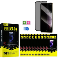 Pelindung Layar Anti-Spy untuk iPhone 17 Pro Max, Pelindung Layar Kaca Tempered Privasi untuk iPhone 15 16 14 18 Pro Max Lipat