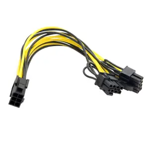 Cantell 6 Pin Vrouwelijke Naar Dubbele 8 Pin (6 2) Mannelijke Pcie Express Power Video Grafische Kaart Psu-Kabel