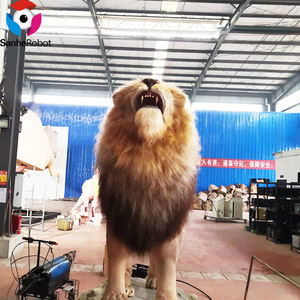 사파리 실내 현실적인 생생한 이동 Animatronic 사자 왕 조각 테마 파크 장식 - Product Image 3