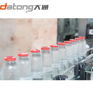 Top botol kaca Lemon Soda air mengisi Capping Line botol kaca mesin pengisi jus harga