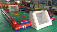 Terrain de jeu de football gonflable en PVC pour bébé, table de baby-foot, terrain de jeu de football, vente
