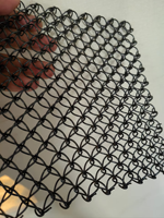 Maille architecturale tissée en fil métallique plat pour balustrade de balcon moderne