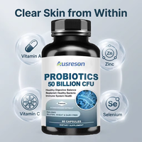 Complément Probiotique et Prébiotique OEM pour Femmes : Enzymes Digestives, Canneberge, 60 CFU, Bifidobacterium Intestinal, Comprimés Probiotiques