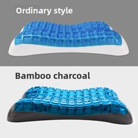 Kühlendes Memory-Schaum-Nackenkissen Langsam Rückfedernd Orthopädische Unterstützung Atmungsaktiver Waschbarer Bezug Wellenförmig Komfortabler Schlaf