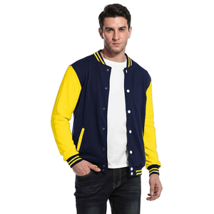 Blousons universitaires pour hommes, tailles plus, personnalisables avec logo, style uni ou à lettres, collection 2025, vente en gros, blousons vierges pour hommes - Product Image 1