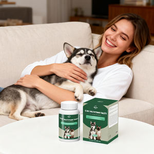 فيتامينات متعددة 12 في 1 للكلاب على شكل أقراص قابلة للمضغ، مكمل غذائي للحيوانات الأليفة للعناية بالصحة والبشرة وصحة القلب - Product Image 1