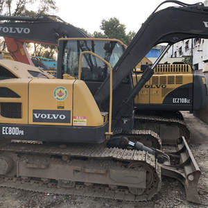 Gran oferta, excavadora usada, Volvo ec80 8ton EC80D, mini Excavadora hidráulica doméstica sobre orugas para uso doméstico - Product Image 6