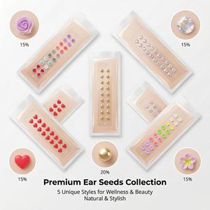 Patchs auriculaires très demandés avec perles dorées/argentées/or rose pour soulager le <span class=keywords><strong>stress</strong></span> et stimuler les points de pression - Product Image 2