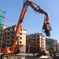 Pile Driver Vibro Marteau Hydraulique Excavatrice Monté Marteau Vibrant Machines De Construction