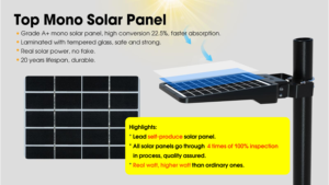Lampione <span class=keywords><strong>Solare</strong></span> LED LEAD IP65 Impermeabile in Alluminio con Sensore di Movimento, <span class=keywords><strong>Energia</strong></span> Rinnovabile per Esterni - Product Image 2