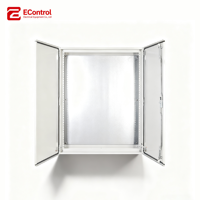 Boîtier de distribution métallique ventilé à double porte verrouillable EControl avec étagères IP65 (Personnalisation complète, Vente directe usine)