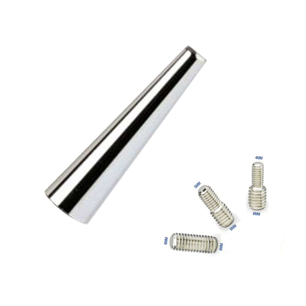 Новая модель серебряная пуля алюминия антенны антенна 50 мм радио автомобиль аксессуар мачта антенны