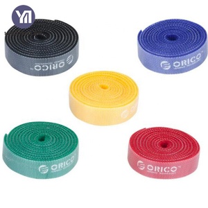 plastique attaches de câble imprimées <span class=keywords><strong>2</strong></span> magique réglable élastique crochet et boucle pointe pièces rouleau pour fermeture - Product Image 4