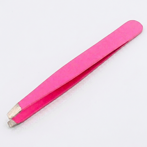 Odontomed Pince à épiler rose oblique professionnelle Ensemble en acier inoxydable doux Extension de cils pour soins de la peau Logo personnalisable écologique - Product Image 1