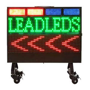 Segnali Stradali Digitali <span class=keywords><strong>LED</strong></span> Solari Variabili Impermeabili IP65 24V 185W Neri per Autostrade Esterne - Product Image 1
