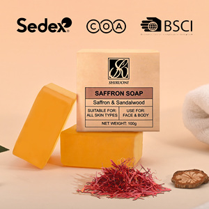 Private Label Handmade Natural Sandelholz Safran Ziegenmilch Ent bräunung Self Tan Remover Deodorant Bar Seife - Product Image 5