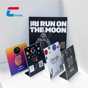 Support d'affichage personnalisé en PVC avec impression NFC pour avis Instagram et Google, et <span class=keywords><strong>code</strong></span> QR NFC pour menu - Product Image 1