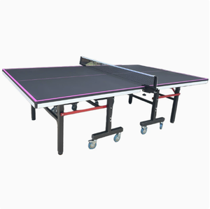 Mesa de Tenis de Mesa Plegable Móvil de Alta Densidad para Interiores, Estándar Doméstico, de Fibra de Madera, Grado Competición - Product Image 1