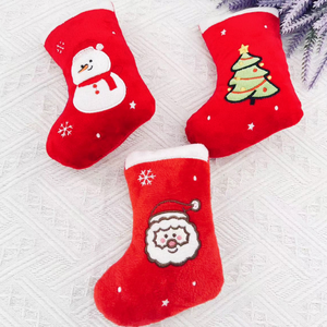 Jouets à mâcher pour animaux de compagnie en forme de botte de Noël Mouvement interactif Peluche Elk Renne Husky Chiens pour chiens de compagnie - Product Image 1