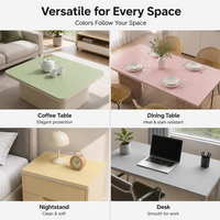 Tapis de bureau en silicone personnalisé, antidérapant, imperméable, résistant à la chaleur, protection de table pour la maison et le bureau