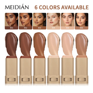 Palette de maquillage pour le visage Meidian Wholesale Cosmetics Foundation, 6 couleurs, crème mate, couvrance totale, correcteur de haute qualité - Product Image 1