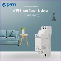 Interrupteur intelligent de type relais sur rail DIN 18 mm, télécommande par application Tuya WIFI, moniteur d'énergie, minuterie, interrupteur relais pour la maison