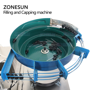 ZONESUN ZS-AFC1 Double Tête Magnétique Pompe Compte-gouttes Bouteille Rotatif Machine de Capsulage Remplissante Liquide Ligne - Product Image 3