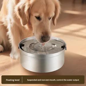 Ciotola per Cibo e Acqua per Animali Domestici in Acciaio Inox 304 Rinforzato, Capacità Ultra-grande 1,2L e 3,2L, Galleggiante e Rotonda per Cani e Gatti - Product Image 2