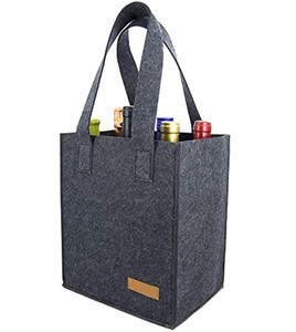 6 chai Len cảm thấy rượu tàu sân bay Tote vận chuyển túi rượu cho du lịch, cắm trại và dã ngoại - Product Image 1