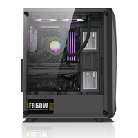 Cajas de Ordenador para Juegos LOVINGCOOL, Torre Completa ATX, Compatible con Ventilador ARGB Sync de 120/140 mm y Refrigerador de CPU por Agua