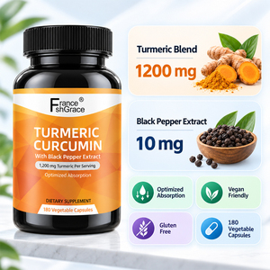Cápsulas de Cúrcuma Shecome de Alta Absorción con Extracto de Pimienta Negra 1200 mg, Apoyo Antioxidante - Product Image 2